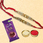 White-beads-rakhi